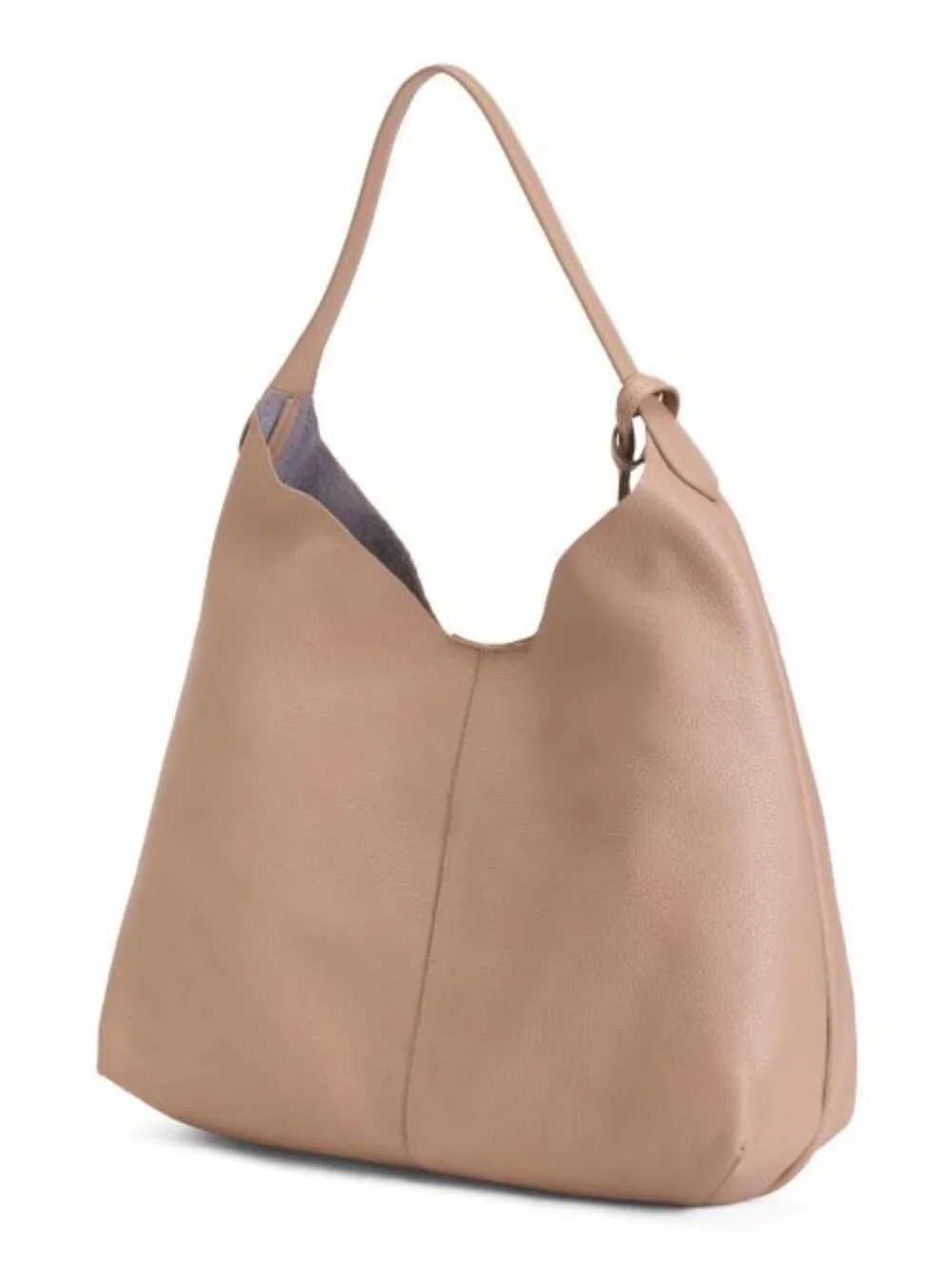 VINCE CAMUTO Leather Jenna Hobo Bag With Zip Pouch